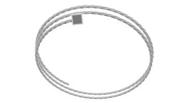 WICK patented flexible white sensor designed for WLT 21 adapter, used in automotive water ingress detection in confined or shaped areas