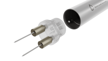 WLT 12 needle attachment used as a probe or adapter for WLTe tester in automotive water leak detection