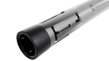 WLT 12.C needle probe with fully retracted safety guard and hidden needles, shown in safe inactive state before automotive water ingress testing